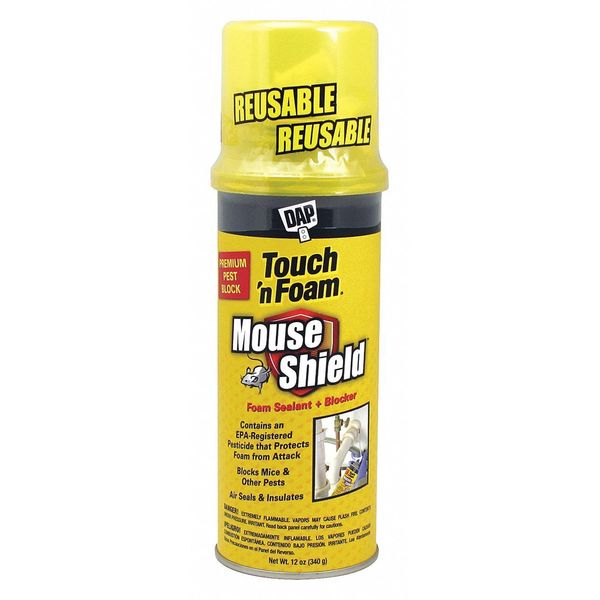 Pest Control Spray Foam Sealant,  12 oz,  Aerosol Can,  Beige,  1 Component