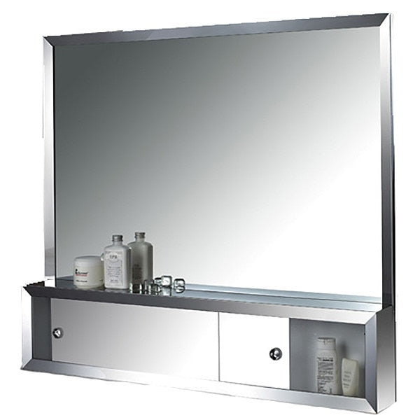 24" x 32" Surface Mounted SS Framed Cosmetic Box with Mirror