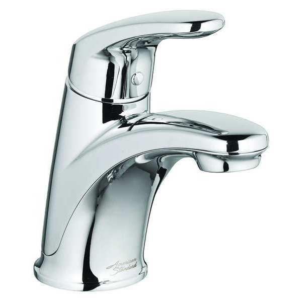 Single Handle Single Hole Mount,  1 Hole Mid Arc Bathroom Faucet,  Polished chrome