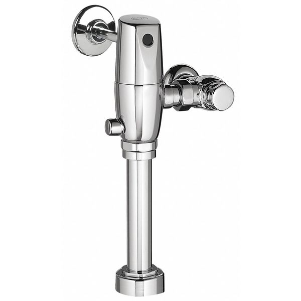 1.28 gpf,  Toilet Automatic Flush Valve,  Polished Chrome,  1 in IPS