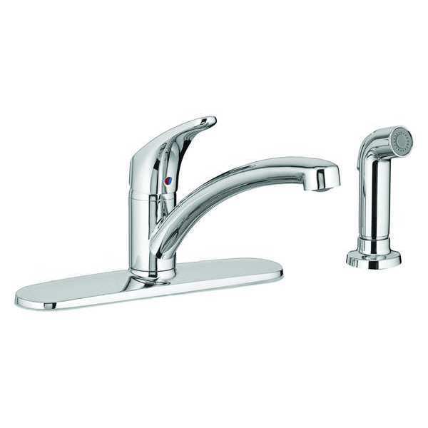 Manual,  8" Mount,  2 to 4 Hole Low Arc Kitchen Faucet