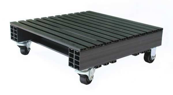 Recycled Rigid PVC Pallet,  24 in L,  24 in W,  9 in H