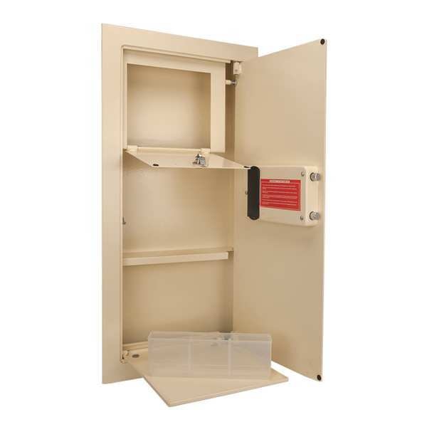 Wall Safe,  1.77 cu ft,  48 lb,  Not Rated Fire Rating