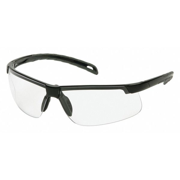 Safety Glasses,  Wraparound Clear Polycarbonate Lens,  Anti-Fog,  Anti-Static,  Scratch-Resistant