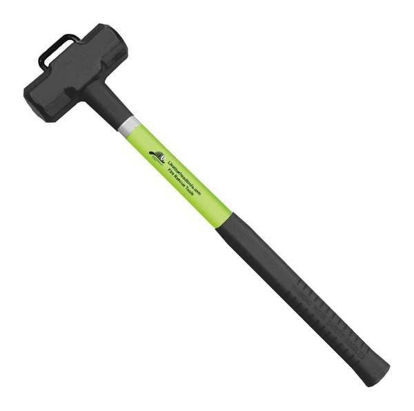 Sledge Hammer,  24" Lime Fiberglass Handle,  6 lb. Head