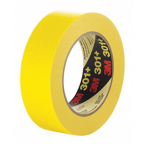 Masking Tape, Yellow, 61/64" W, Circle