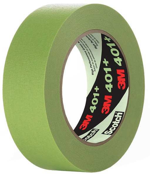Masking Tape, Green, 3-25/32" W, Circle, PK8