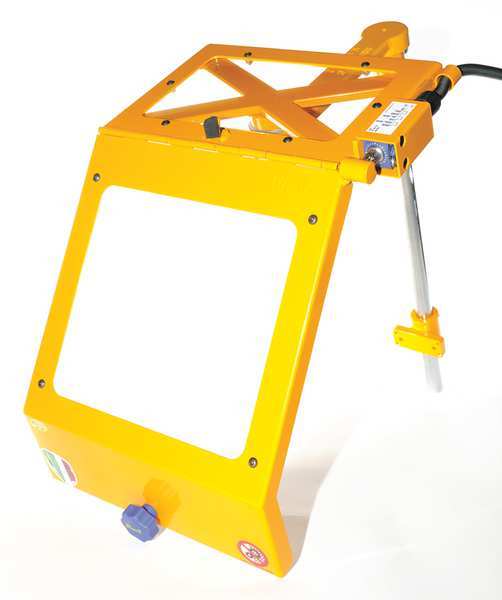 Lathe Chip Shield, 12-13/12 in. H, Yellow