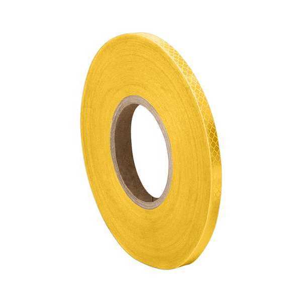 Reflective Tape Strips, Yellow, PK10