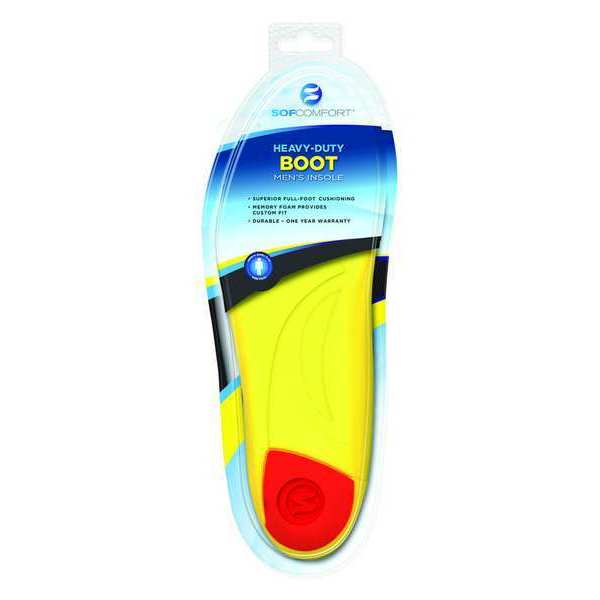 Anti-Fatigue Molded Insole, Yellow/Red, PR
