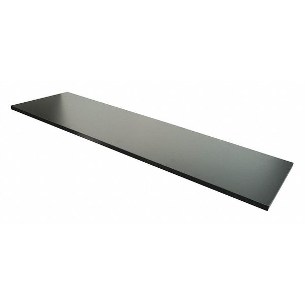 Melamine Shelf 48"L x 14"W,  Black,  4PK