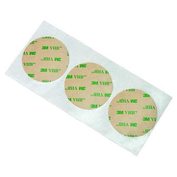 Adhesive Transfer Tape, Circle, 1 In, PK250