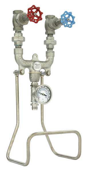 Hose Station, 3/4 In, SS/Brass, 25 In L