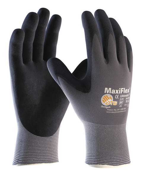 VF, Coated Glove, L, Blk/Gry, 395M66, PR