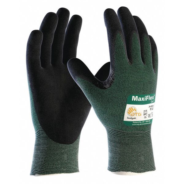 MaxiFlex Cut Resistant Gloves,  A2 Cut Level,  Palm Dipped,  Nitrile,  XL (Size 10),  12 Pack