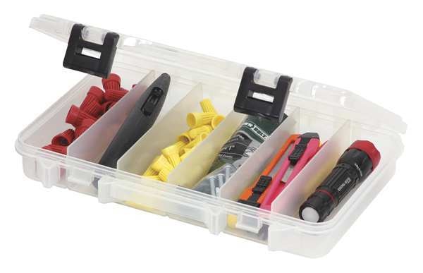Compartment Box with 6 compartments,  Plastic,  7 1/4 in H x 10 57/64 in W