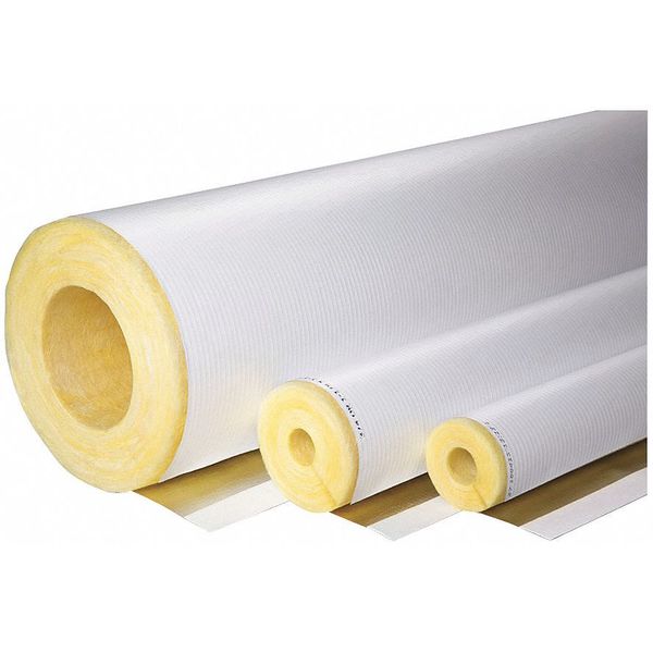 1-1/4" x 3 ft. Pipe Insulation,  1" Wall