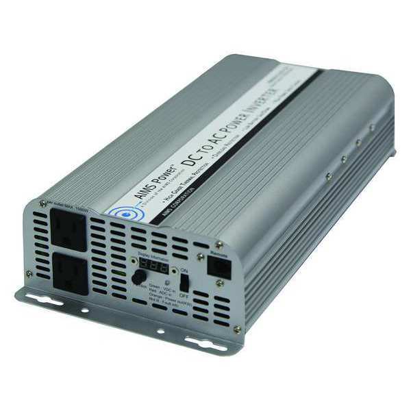 Power Inverter,  Aluminum Case,  Modified Sine Wave Form,  2500W Nominal Output