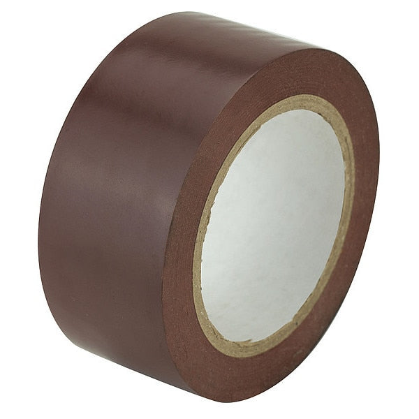 Aisle Marking Tape, Solid, Brown, 2" W