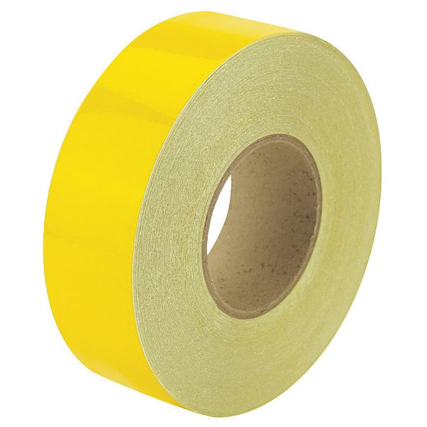 Reflective Marking Tape, Solid, Yellow, 2"W