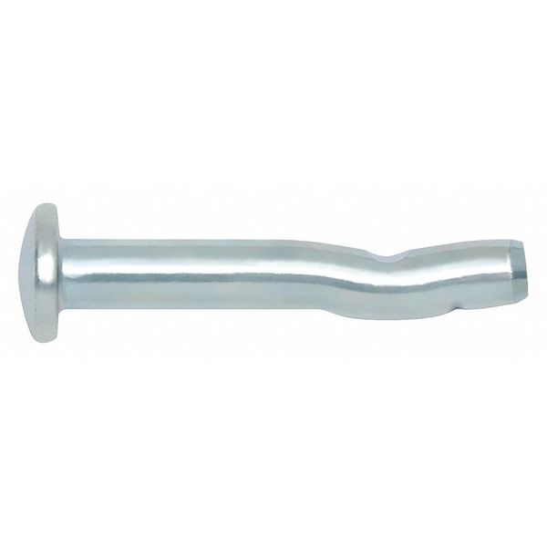 Spike Nail Drive Anchor,  1/4" Dia.,  3" L,  Steel Plain,  100 PK