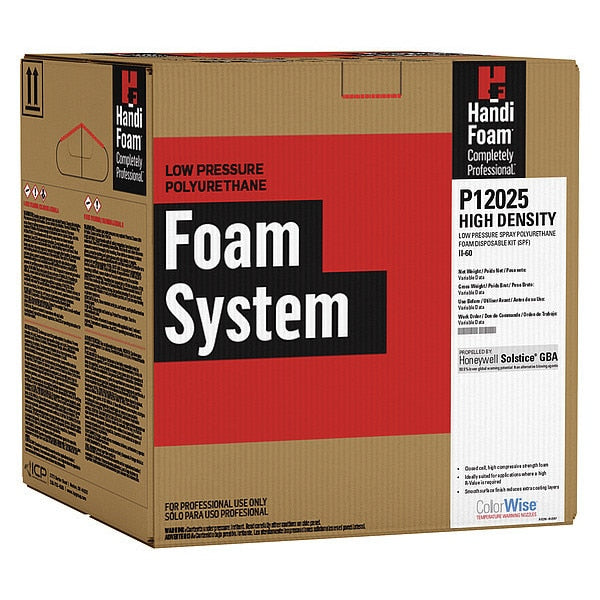 Insulation Spray Foam Sealant Kit,  26.4 lb,  Two Cylinders,  Cream,  2 Component