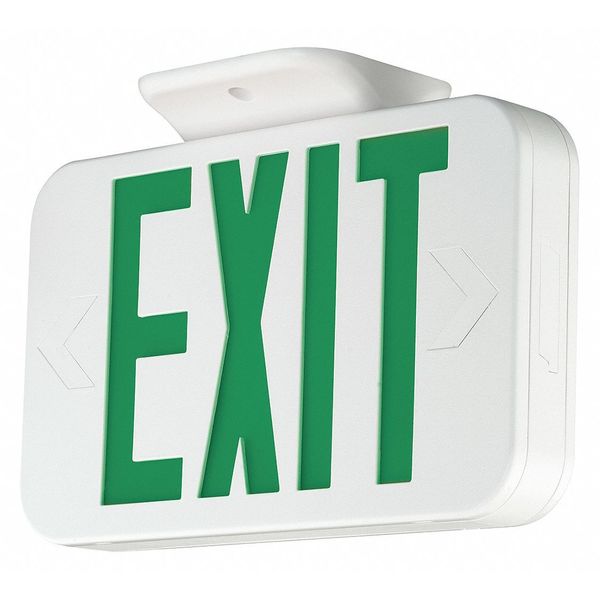 Exit Sign, Green Letter, 1 or 2 Faces, LED