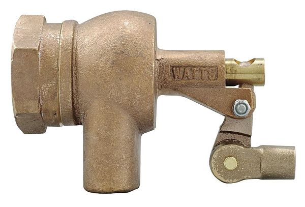 Float Valve, 1-1/2 In, Bronze, Pipe Mount