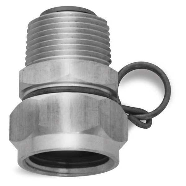 Hose Adapter,  Stainless Steel,  3/4 in. Male GHT Outlet