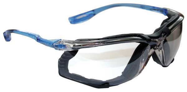 Safety Glasses,  Wraparound I/O Mirror Polycarbonate Lens,  Anti-Fog