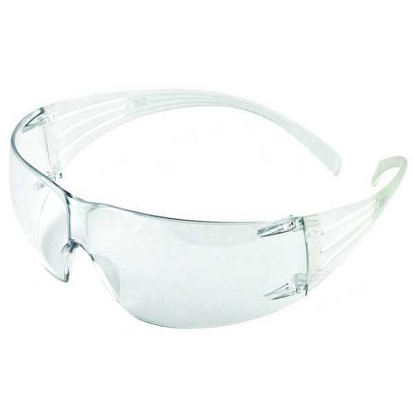 SecureFit Safety Glasses,  200 Series,  Anti-Fog,  Anti-Scratch,  Frameless,  Clear Arm,  Clear Lens