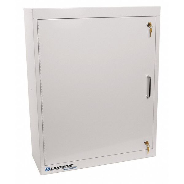 Narcotics Cabinet,  (3) Shelves,  (1) Door,  Double Lock - Beige