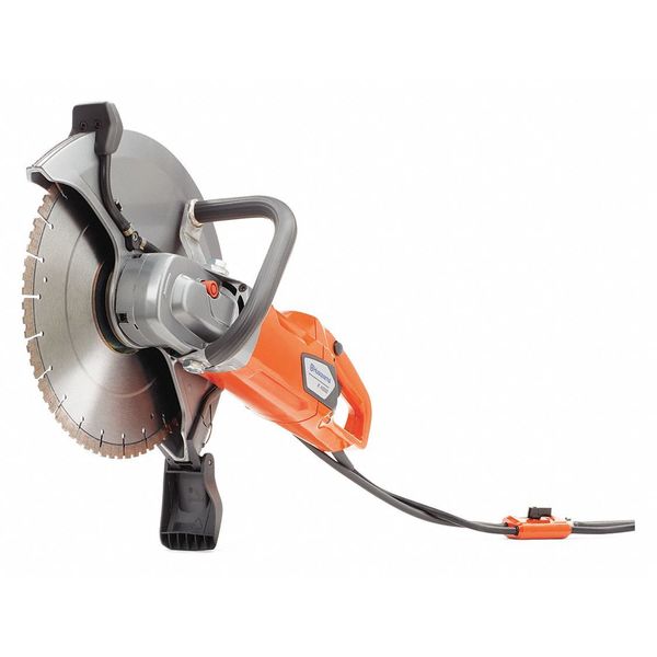 14" Concrete Power Cutter/Saw,  5" Cut Depth,  Wet/Dry,  2.4hp Electric