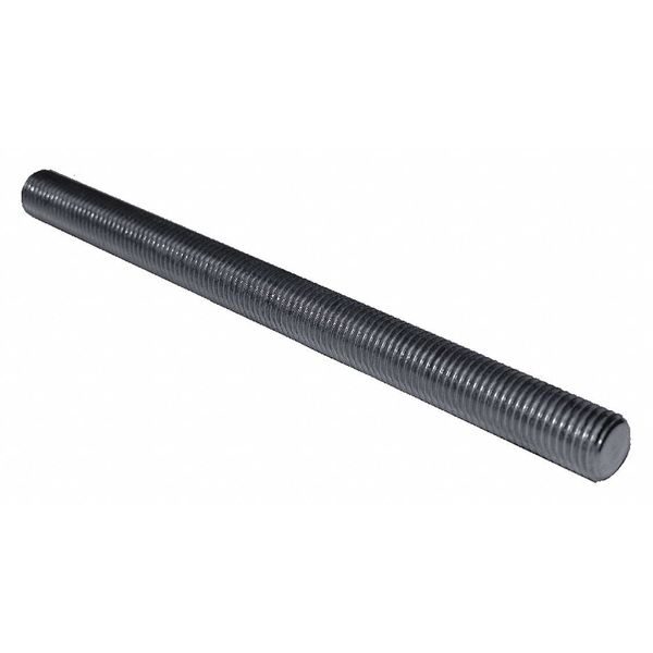Fully Threaded Stud,  1/4"-20,  3 ft,  Steel,  Grade 8,  Plain Finish