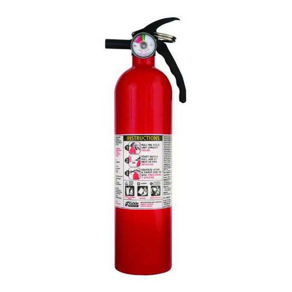 Fire Extinguisher,  Class ABC,  UL Rating 1A:10B:C,  Agent: Monoammonium Phosphate,  2 lb Capacity