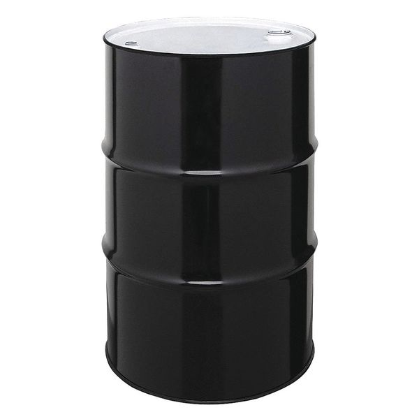 Closed Head Transport Drum,  Steel,  55 gal,  Unlined,  Black