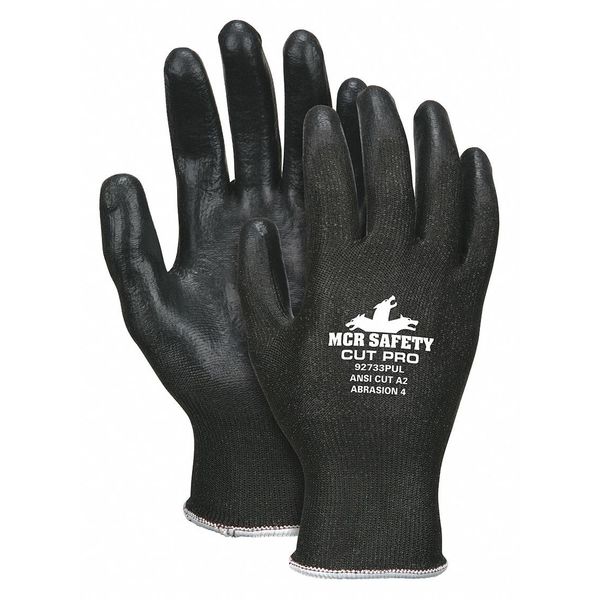 Cut Resistant Coated Gloves,  A3 Cut Level,  Polyurethane,  L,  1 PR