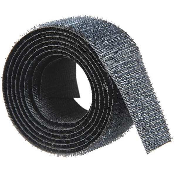 Reclosable Fastener,  No Adhesive,  150 ft,  2 in Wd,  Black