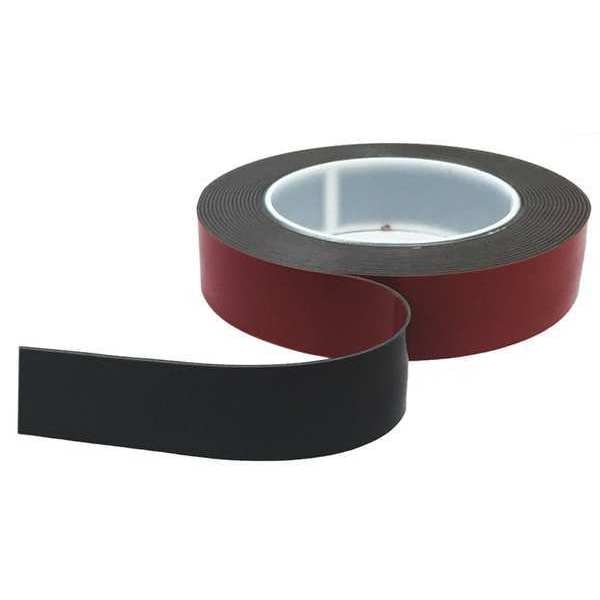 Foam Tape, Black, 5-1/2 yd. L, 1/2 in. W