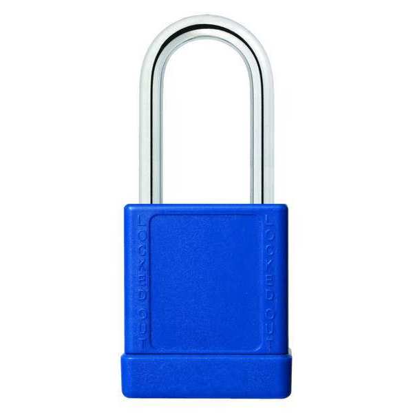 Lockout Padlock, KD, Blue, 2"H