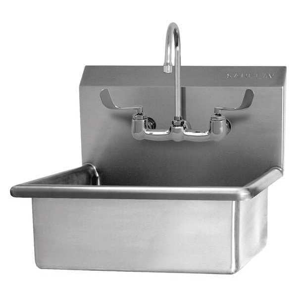 Hand Sink, Wall, 19-1/2inH, 9in Bowl D