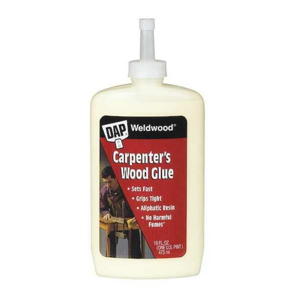 Wood Glue,  Weldwood Series,  Yellow,  3 day Full Cure,  16 oz,  Bottle