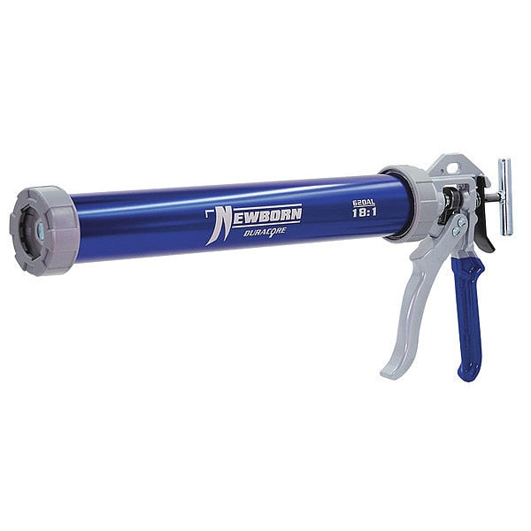 Caulk Gun,  Blue,  Aluminum,  24 oz