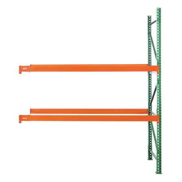 Pallet Rack Add-On Unit,  Teardrop,  Roll Formed Style,  192 in H,  111 in W,  42 in D