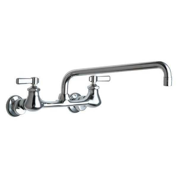 Manual,  7-1/4" to 8-3/4" Mount,  Commercial 2 Hole Low Arc Kitchen Faucet