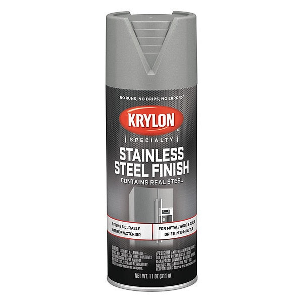 Spray Paint,  Silver Metallic,  Stainless Steel,  11 oz