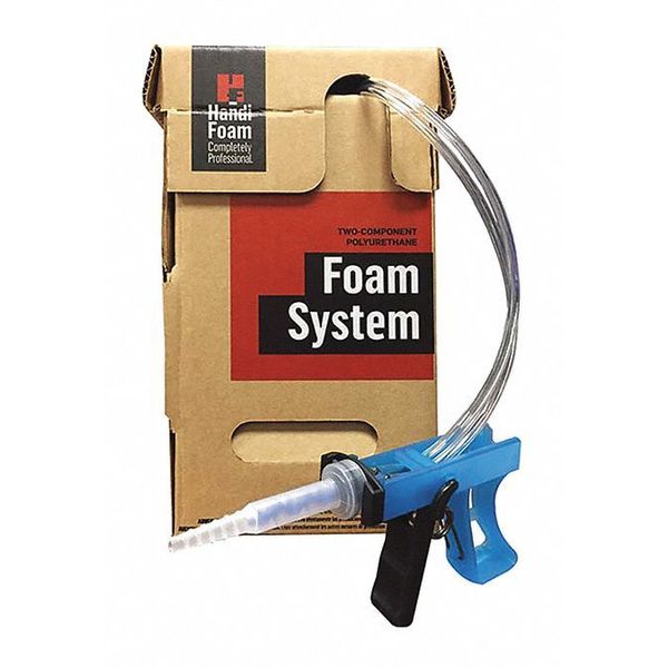 Insulation Spray Foam Sealant Kit,  4 lb,  Two Cylinders,  Cream,  2 Component