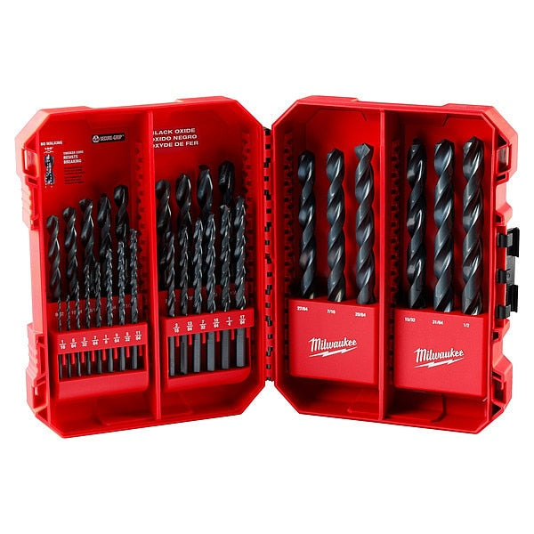 THUNDERBOLT Black Oxide Drill Bit Set,  29-Piece