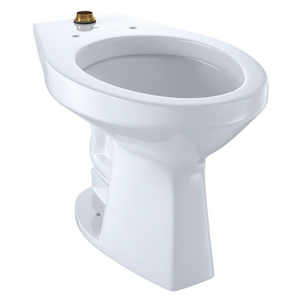 Toilet Bowl,  1.0/1.28/1.6 gpf,  Flushometer,  Wall Mount,  Elongated,  Cotton