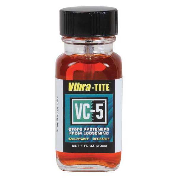 Reusable Threadlocker,  VIBRA-TITE VC-5,  Red,  High Strength,  Liquid,  30 mL Bottle